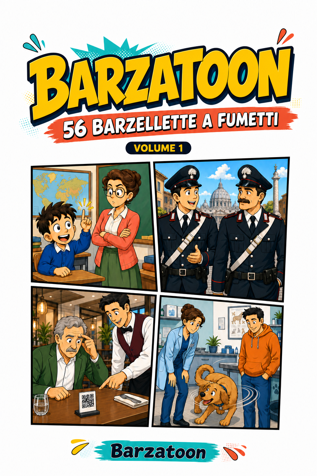 Copertina Barzatoon Volume Uno
